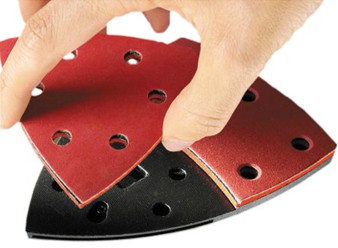 Curved and triangle sanding pads